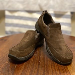 L.L. BEAN Brown Suede Women’s Slip-Ons, Size 9M